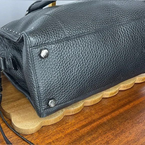 Rebecca Minkoff Pebbled Leather Moonwalking Satchel EUC - Picture 6 of 13